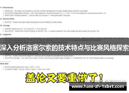 深入分析洛塞尔索的技术特点与比赛风格探索 深入分析洛塞尔索的技术特点与比赛风格探索